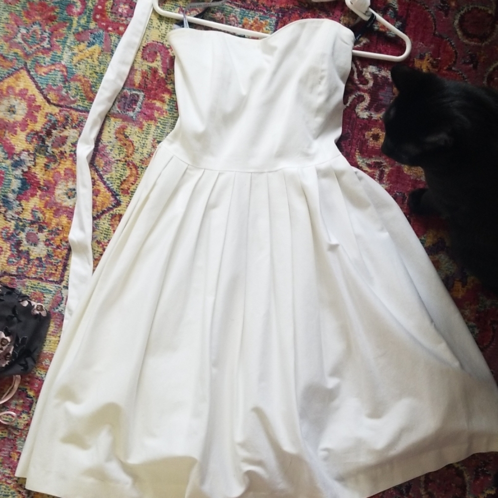 Vintage marylin monroe style white dress
